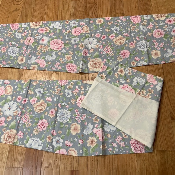 Other - 2 Vintage floral window valances 56” length